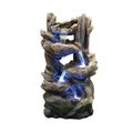 Alpine Corp Alpine Corp WIN794 38 in. Tiering Rainforest Fountain With Led Lights WIN794